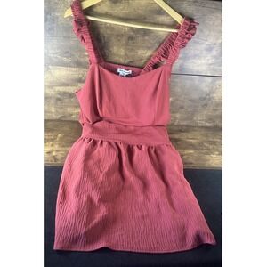 New Fashion Beautiful Red Ruffled Strap Dress Women's Size 2x Fast Safe Shipping